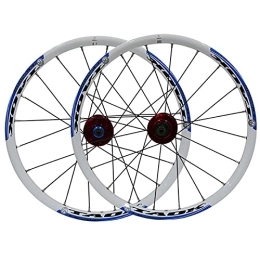 ZFF Spares ZFF 20 Inch Mountain Bike Wheelset Folding Bicycle Wheel Small Wheel Disc Brake Quick Release Aluminum Alloy Double Wall Rims 7 8 9 Speed 20 Holes (Color : E)