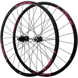 ZFF Spares ZFF 26 / 27.5 / 29 Inch Mountain Bike Wheelset Disc Brake MTB Wheels Aluminum Alloy Rim Bicycle Wheel Quick Release 24 Holes Micro Spline 12 Speed (Color : Red, Size : 29in)