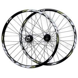 ZFF Spares ZFF 26 27.5 29in MTB Wheelset Disc Brake Mountain Bike Front And Rear Wheel Sealed Bearing Conical Hub 7 8 9 10 11 Speed Quick Release (Color : Green, Size : 26in)