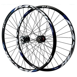 ZFF Spares ZFF 26 / 27.5 / 29inch MTB Wheelset Mountain Bike Wheel Disc Brake Double Wall Rim Quick Release 7 8 9 10 11 Speed Cassette Freewheel 32 Holes (Color : Blue, Size : 29in)