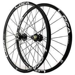 ZFF Spares ZFF 26 27.5 Inch Mtb Wheelset Six Nail Disc Brake Mountain Bike Front Rear Wheel Aluminium Rim 8 9 10 11 12 Speed Quick Release 24 Holes (Color : Black, Size : 27.5in)
