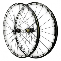 ZFF Spares ZFF 26 / 27.5in Mtb Front Rear Wheel Thruaxle Mountain Bike Wheel Set Disc Brake Three Sides CNC 7 / 8 / 9 / 10 / 11 / 12 Speed 24 Holes (Color : Black hub, Size : 26in)