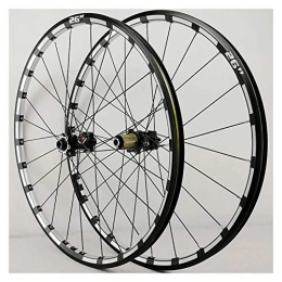 ZFF Spares ZFF Front & Rear Wheelset Mtb Thru axle 24Holes Straight Pull 7 / 8 / 9 / 10 / 11 / 12 Speed Double Wall Disc Brake Wheel (Color : A, Size : 27.5in)