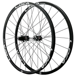 ZFF Spares ZFF Mountain Bike Quick Release Wheelset 26 / 27.5 / 29 Inch Straight Pull Disc Brake Alloy Wheel Small Spline 12 Speed 24 Hole (Color : Black, Size : 27.5in)