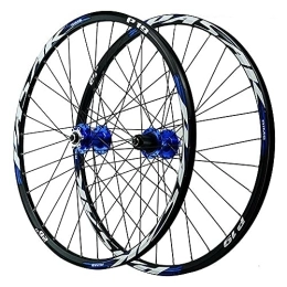 ZFF Spares ZFF Mountain Bike Wheelset 26 / 27.5 / 29 Inch Aluminum Alloy Rim 32H Disc Brake MTB Wheel Quick Release Front Rear Wheels 7-12 Speed Cassette Bicycle Wheelset (Color : Blue 2, Size : 29in)