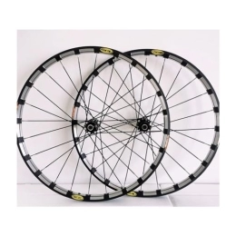 ZFF Spares ZFF Mountain Bike Wheelset 26 / 27.5 / 29inch Disc Brake Quick Release MTB Wheel Aluminum Alloy Double Wall Rim 7 / 8 / 9 / 10 / 11 Speed Cassette 24holes Front And Rear Wheels (Color : Svart, Size : 26'')