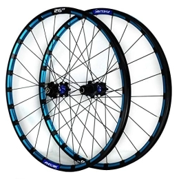 ZFF Spares ZFF Mountain Bike Wheelset 26 / 27.5 Inch CNC Color Rim Disc Brake Mtb Front Rear Wheel 7 8 9 10 11 12 Speed Cassette Quick Release (Color : Blue a, Size : 27.5in)