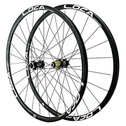 ZFF Spares ZFF MTB 26 / 27.5 / 29inch Wheelset Mountain Bike Wheel Thru Axle Disc Brake Road Bike 8 9 10 11 12 Speed Freewheel 24 Hole Matte (Color : Black 1, Size : 27.5in)