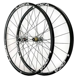ZFF Spares ZFF MTB Front + Rear Wheel 26 / 27.5 / 29 Inch Mountain Bike Wheelset Thru Axle 8 9 10 11 12 Speed Ultralight Aluminum Alloy 24 Holes (Color : F, Size : 26in)