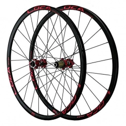 ZFF Spares ZFF MTB Front + Rear Wheel 26 / 27.5 / 29 Inch Mountain Bike Wheelset Thruaxle 8-12 Speed 24 Holes Ultralight Aluminum Alloy (Color : A, Size : 27.5in)
