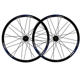ZFF Spares ZFF Mtb Wheels 26 Inch Mountain Bike Wheelset Aluminum Alloy Double Wall Rim Front Rear Wheel Disc Brake Quick Release 7 8 9 Speed (Color : B)