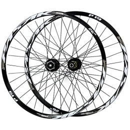 ZFF Spares ZFF Oksmsa 26 / 27.5 / 29 Inch Mountain Bike Wheel Barrel Shaft Front and Rear Bicycle Wheelset Disc Brake 7-11 Speed Cassette Quick Release Double Wall Disc Rims (Color : Gold-1, Size : 27.5in)