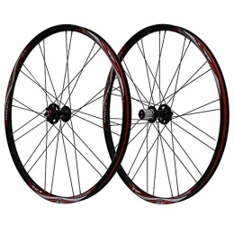 ZFF Spares ZFF Wheelset 26 Inch Mountain Bike Wheel Mtb Front Rear Wheel Aluminum Alloy Double Wall Rim Quick Release Disc Brake 7 8 9 Speed (Color : A)