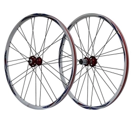 ZFF Spares ZFF Wheelset 26 Inch Mountain Bike Wheel Mtb Front Rear Wheel Aluminum Alloy Double Wall Rim Quick Release Disc Brake 7 8 9 Speed (Color : F)