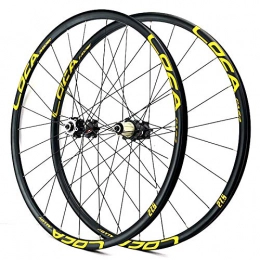 ZHENHZ Cycling Wheelset, 26/27.5/29 inch Mountain Bike Wheelset Ultralight Aluminum Alloy MTB Wheels (Front + Rear) 12 Speed Cassette 6 Bolts QR 24H,B,26