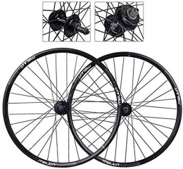ZHTY Spares ZHTY 20 / 26 inch wheel bicycle rear wheel double-walled aluminum alloy mountain bike wheelset disc brake quick release bicycle rim 7 8 9 speed cassette Bike Front and Rear Wheels
