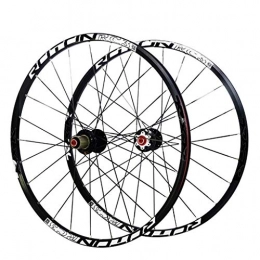 ZHTY Spares ZHTY 26" 27.5" Mountain Bike Wheelset, Alloy Double Wall MTB Front and rear wheels hybrid Bicycle Quick Release 28H Disc Brake Rim 9 10 11 speed Bike Wheel