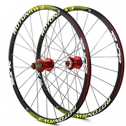 ZHTY Mountain Bike Wheel ZHTY 26" Mountain Bike Wheelsset, Quick Release Disc Brake Only Wheels, 24 Holes Rim Compatible 7, 8, 9, 10 Speed Cassette (26" Front Rear) Wheels