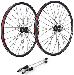 ZHTY Spares ZHTY 29 inch mountain bike wheelset, double-walled alloy wheel rims Quick release road bike wheelset disc brake 7 8 9 10 speed 32H Bike Wheels