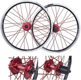 ZHTY Mountain Bike Wheel ZHTY Mountain bike bicycle wheelset, 20 inch double-walled aluminum alloy cassette hub V-brake disc rims (front + rear) Fast release 32 hole disc 7 / 8 / 9 / 10 speed Bike Wheels