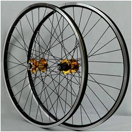 ZHTY Spares ZHTY Mountain Bike Cycling Wheelset 26 Inch, Double Wall Aluminum Alloy MTB Rim V-Brake Hybrid Freewheel 7 8 9 10 Speed Disc