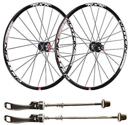 ZHTY Mountain Bike Wheel ZHTY Mountain bike rims, 26 inch bicycle wheelset double-walled aluminum alloy bicycle wheels Quick release disc brake 24 holes 7 8 9 10 11 speed
