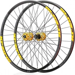 ZHTY Mountain Bike Wheel ZHTY Mountain bike wheels, bike wheelset 26 / 29 / 27.5 inches front rear wheelset double-walled rim quick release disc brake 32 holes 4 Palin 8-11 speed Bike Front and Rear Wheels