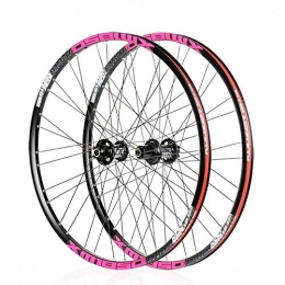 ZHTY Spares ZHTY MTB Cycling Wheels, 26" / 27.5" Bike Wheelset Disc Brake Fast Release Mountain Bike Wheelset Aluminum Alloy Rims 32H for 8 9 10 11 Speed