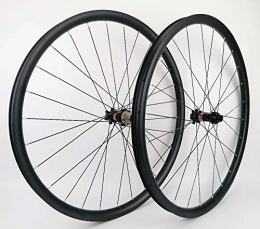 ZLYY Mountain Bike Wheel ZLYY 27.5er Mountain bicycle carbon wheels 30mm width 24mm depth tubeless MTB XC carbon wheelset with novatec 411 / 412 hubs (Color : Tubeless 791 792)