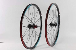 ZLYY Spares ZLYY Bicycle Wheelset RT RC5 Mountain Bike Six Star Style 5 Bearing Carbon Fiber Hub Super Smooth Wheel 26 / 27.5 er (Color : 26 Black Blue)