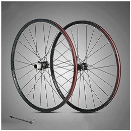 zmigrapddn Mountain Bike Wheel zmigrapddn 29 inch Bicycle wheelset Double Wall Aluminum Alloy Mountain Bike Wheels Rim discbrake Quick Release 24 Holes 8, 9, 10, 11 Speed (Color : 27.5in)