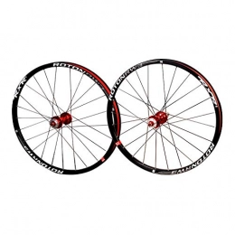 ZMXZMQ Mountain Bike Wheel ZMXZMQ Mountain Bike Wheelset, Double Wall Cycling Wheels Quick Release Disc Brake 24 Holes Rim, Compatible 8-11 Speed