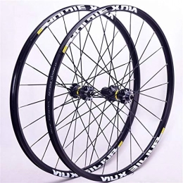 ZNND Spares ZNND 26 / 27.5 / 29 Inch Bike Wheelset Quick Release Front 2 Rear 4 Peilin Mountain Wheels Carbon Fiber Double Wall Alloy Rim 8-9-10-11 Speed Cassette (Color : Black hub, Size : 26inch)