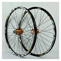 ZNND Spares ZNND 26" / 27.5" / 29" Inch Mountain Bike Double Wall Wheelset Alloy Wheel Rim Quick Release Disc Brake 7 / 8 / 9 / 10 / 11 Speed 4 Palin Bearing Hub 32H (Color : B, Size : 27.5in)