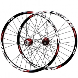 ZNND Mountain Bike Wheel ZNND 26" / 27.5" / 29" Inch Mountain Bike Wheelset Double Layer Alloy Rim Sealed Bearing Disc Brake 32 Hole 7 / 8 / 9 / 10 / 11 Cassette Wheels (Color : A, Size : 26inch)