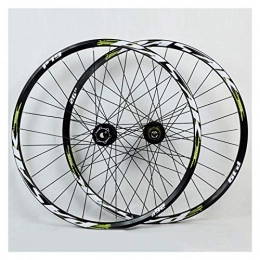 ZNND Mountain Bike Wheel ZNND 26" / 27.5" / 29" Inch Mountain Bike Wheelset Double Layer Alloy Rim Sealed Bearing Disc Brake Quick Release Freewheel Bicycle Wheel 7-11 Speed 32H (Color : F, Size : 26in)