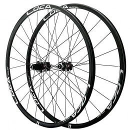 ZNND Mountain Bike Wheel ZNND 26 27.5 29 Inch Mountain Bike Wheelset Double Wall MTB Rim 6-Nail Disc Brake 6-claw Tower Base Quick Release For 8 9 10 11 12 Speed Wheel (Color : Black Hub silver label, Size : 27.5in)