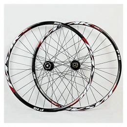 ZNND Spares ZNND 26 27.5 29 Inch Mountain Bike Wheelset Thru Axle MTB Double Wall Alloy Rim Cassette Hub Sealed Bearing Disc Brake 7-11 Speed 32H (Color : B, Size : 26in)