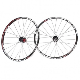 ZNND Mountain Bike Wheel ZNND 26 27.5 Inch Wheel Mountain Bike Front And Rear Wheel Double Layer Alloy Rim Disc Brake 8 9 10 11 Speed Palin Bearing Hub Quick Release 24H (Color : B, Size : 26in)
