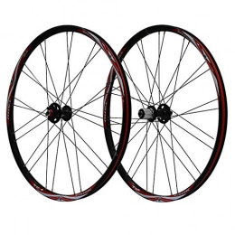 ZNND Mountain Bike Wheel ZNND 26 Inch Mountain Bike Bicycle Wheels Double Wall Aluminum Alloy Disc Brake Cycling 24 / 28 Hole Rim 7 8 9 Speed Freewheel Set (Color : E)