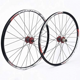 ZNND Mountain Bike Wheel ZNND 26 Inch Mountain Bike Wheelset, Double Wall Ultralight Carbon Fiber MTB Rim Disc Brake Hybrid 24 Hole Disc 7 8 9 10 Speed 100mm (Color : B, Size : 27.5inch)
