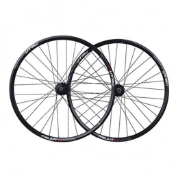 ZNND Mountain Bike Wheel ZNND 26 Inch Wheel Mountain Bike Front And Rear Bicycle Double Wall Alloy Rim Tires 1.35-2.35" Disc Brake 7-10 Speed Quick Release 32H (Color : Blue)