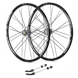 ZNND Mountain Bike Wheel ZNND 26 Mountain Bike, Bike Wheelset Sealed Bearings Hub Cycling Wheels Quick Release V-Brake 9 / 10 / 11 Speed 100mm Black (Color : C, Size : 27.5inch)