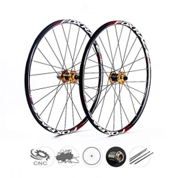 ZNND Mountain Bike Wheel ZNND 27.5 Inch Mountain Bike, Double Wall Ultralight Carbon Fiber MTB Rim V-Brake Hybrid 24 Hole Disc 7 8 9 10 Speed 100mm (color : B, Size : 27.5inch)