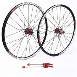 ZNND Mountain Bike Wheel ZNND 27.5 Inch Mountain Bike, Double Wall Ultralight Carbon Fiber MTB V-Brake Hybrid 24 Hole Disc 8 9 10 Speed 100mm (color : A, Size : 27.5inch)