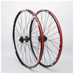 ZNND Mountain Bike Wheel ZNND 27.5 Inch Mountain Bike Wheels, Double Wall MTB Bike Wheelset Quick Release Hybrid Compatible Disc Brake 8 9 10 11 Speed (Size : 27.5inch)