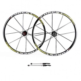 ZNND Spares ZNND 27.5 Mountain Bike Wheels, Double Wall MTB Rim Quick Release V-Brake Bicycle Wheelset Hybrid 24 Hole Disc 8 9 10 Speed (Color : B, Size : 27.5inch)