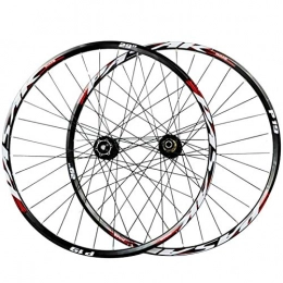 ZNND Mountain Bike Wheel ZNND 29-inch Bike Wheels, Double Wall Disc Brakes 7-11 Speed Mountain Bicycle Wheel Set 15 / 12MM Barrel Shaft (Color : Black, Size : 29in / 20mmaxis)