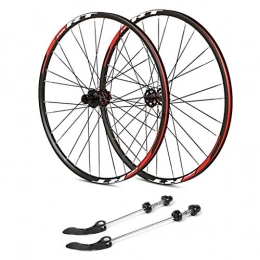 ZNND Mountain Bike Wheel ZNND 29" Mountain Bike Wheels, MTB Cycling Double Wall Quick Release V-Brake 28 Hole 8 / 9 / 10 / 11 Speed 1610g (Size : 26 inch)