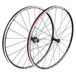 ZNND Spares ZNND 700C Mountain Bike Wheelset Disc Rim Brake Freewheel Bearing Hub 7, 8, 9, 10 Spedd Cassette Type (FRONT + REAR) (color : B)